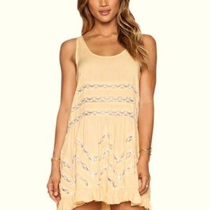 Free People Voile and Lace Trapeze Slip Dress
